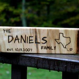 5th Anniversary Gift- Personalized Sign -..